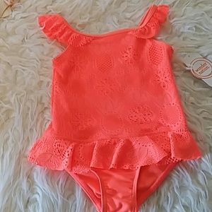 NWT one piece bright bathing suit